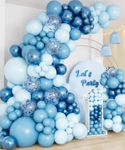 Blue Balloons Garland Arch Kit Birthday Party Decoration Kids Boy Wedding Birthday Party Supplies Baby Shower Decor Latex Ballon