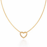 Gold Heart Pendant Necklace for Women – Stainless Steel